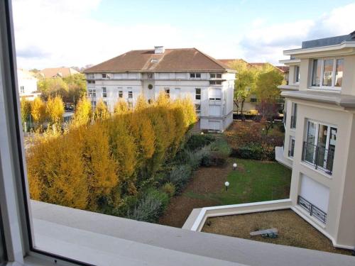a view from a window of a building at a lovely nest in Bussy-Saint-Georges