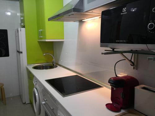 Kuchyň nebo kuchyňský kout v ubytování La Casa de la Luna
