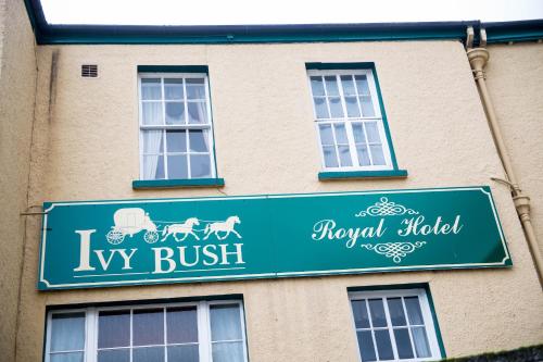 a street sign on the side of a building at Ivy Bush Royal Hotel by Compass Hospitality in Carmarthen
