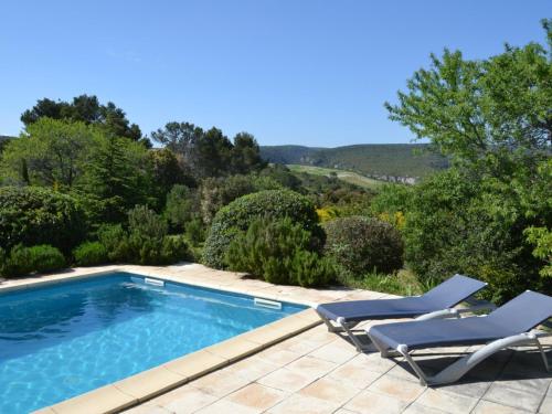Plán poschodí v ubytovaní Modern villa with private pool in Cesseras