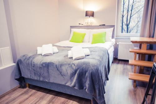 Postel nebo postele na pokoji v ubytování Apartamenty 21 Basic