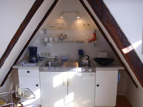 Kitchen o kitchenette sa Haus Alexandrine