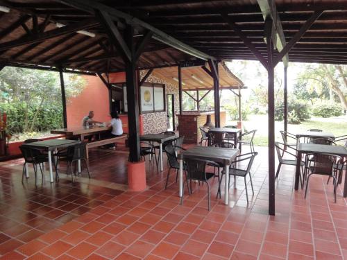 En restaurang eller annat matställe på Villa Thiago Finca