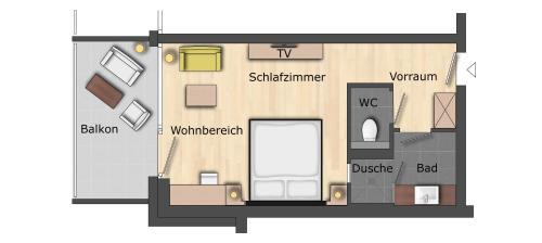 Grundriss der Unterkunft Villa Postillion am See