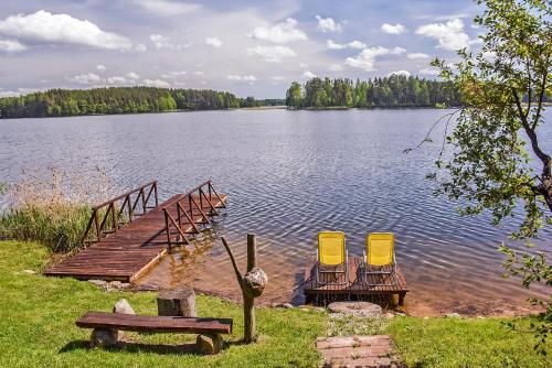 Landskap semula jadi dekat dengan the country house