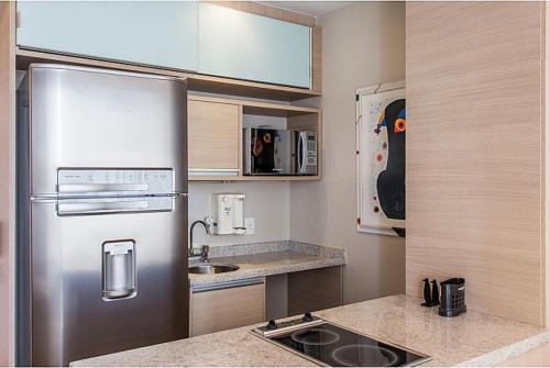 Een badkamer bij Duplex NYC Berrini 2 dormitórios - ao lado do WTC