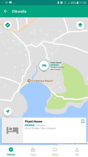 a map of the philippines beach at Piumi House in Hiriketiya