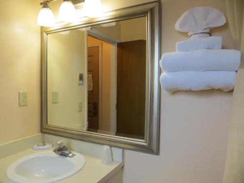 Bilik mandi di Cameo Motel - Portland