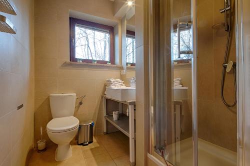 Kúpeľňa v ubytovaní Rubin Apartamenty Mozaika centrum taras