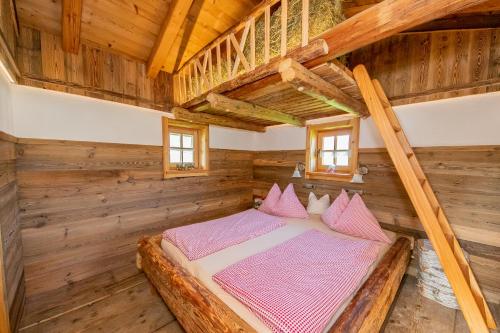 Postel nebo postele na pokoji v ubytování Appartement Arnoldgut