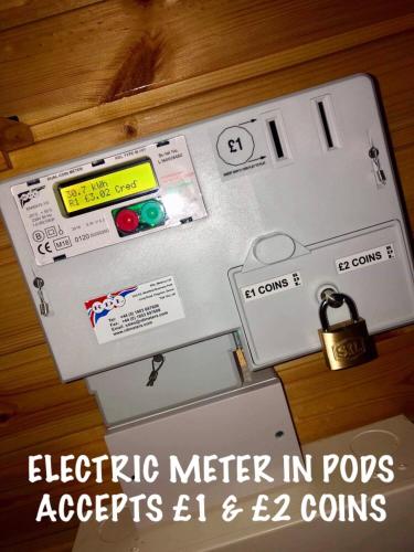 an electric meter in pots accepts electives and guns at Greencraig Pods in Buckie