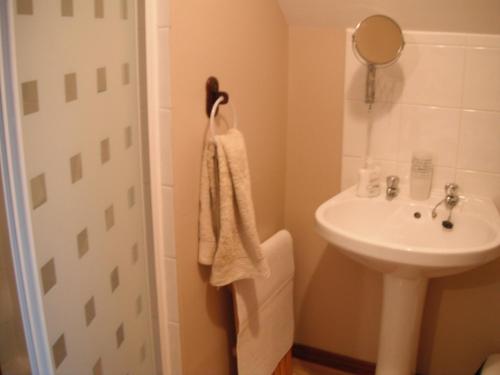 Kylpyhuone majoituspaikassa Narrow Gauge B&B