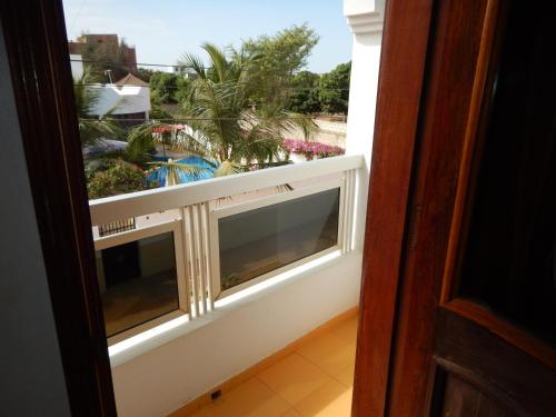 a view from the door of a room with a window at Residence Saint James in Somone