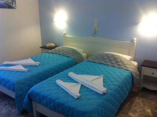 Cama o camas de una habitación en Pension Askas
