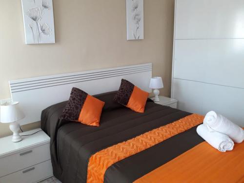 Postel nebo postele na pokoji v ubytování Albergue Agarimo