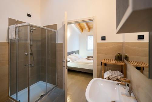 Koupelna v ubytování B&B Terrebianche