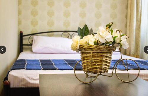 Postel nebo postele na pokoji v ubytování hostel Koleso