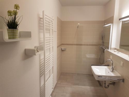 Koupelna v ubytování Ferienwohnung Sonnengarten