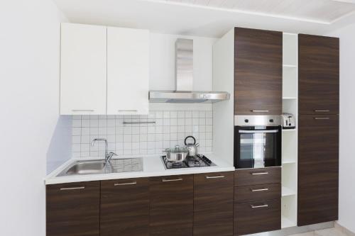 Dapur atau dapur kecil di Casa Bianca in Salento