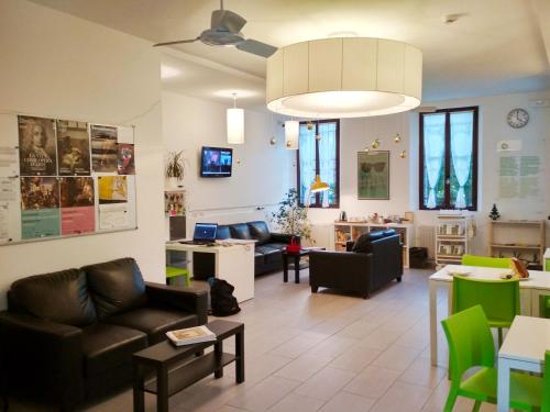 O zonă de relaxare la Ostello S. Fosca - CPU Venice Hostels