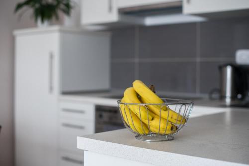 Dapur atau dapur kecil di Orchidea Apartman