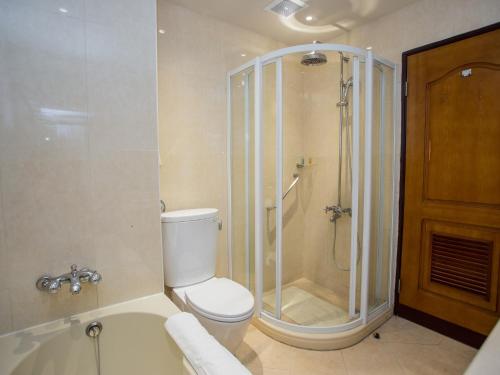 Koupelna v ubytování Jiuwu Hotel