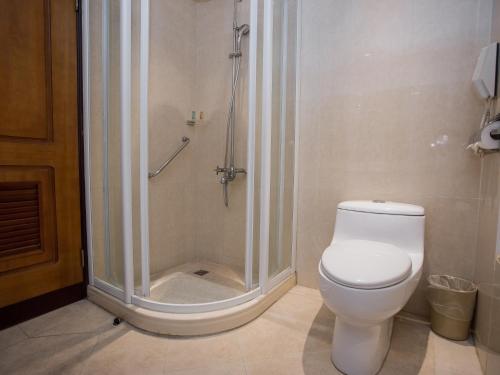 Koupelna v ubytování Jiuwu Hotel