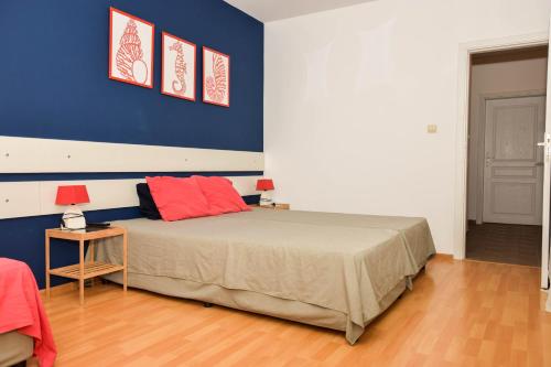 Кровать или кровати в номере Apartment Coral
