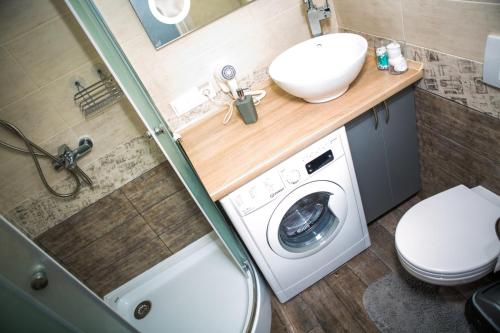 Bilik mandi di Luxury flat in downtown