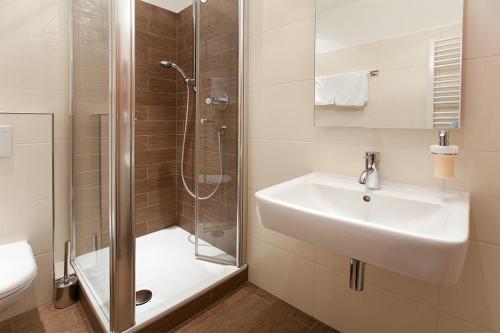 Koupelna v ubytování Hotel zum Taufstein