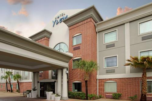 a rendering of the front of a hotel at Hotel Ylem in Houston