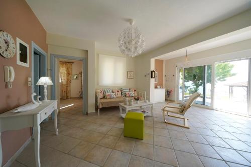Χώρος καθιστικού στο Secret Paradise Villas