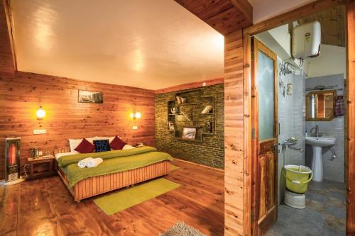 Koupelna v ubytování Zostel Homes Cheog (Shimla)