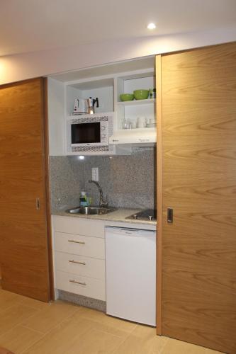 Cucina o angolo cottura di A Carballeira do Tambre