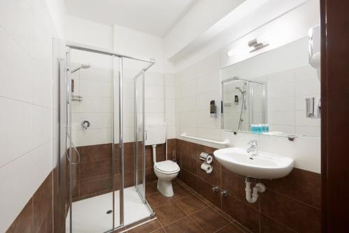 Ванная комната в Hotel Asterix