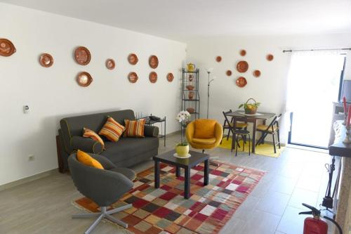 Χώρος καθιστικού στο Casa dos Becos