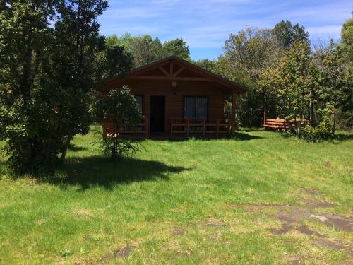 Jardín al aire libre en Cabañas Rukanarki
