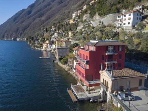 Widok z lotu ptaka na obiekt Blue View Lugano Lake - Waterfront Cocoon