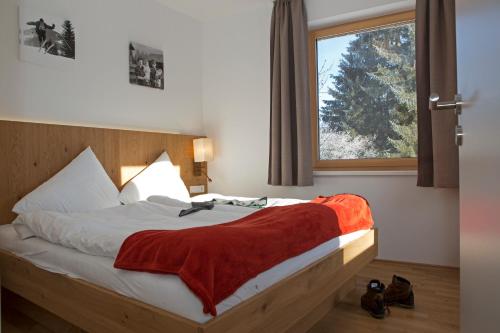Postel nebo postele na pokoji v ubytování Sportappartements