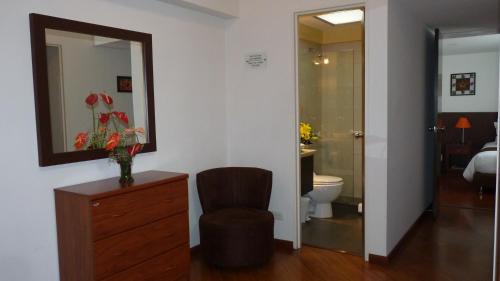 Koupelna v ubytování Hotel Casa Galvez