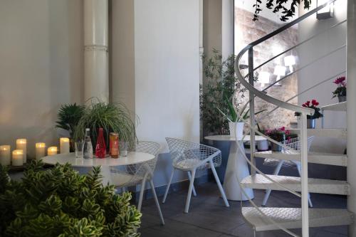 Posezení v ubytování Hôtel Marais Hôme