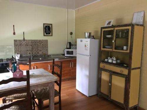 Η κουζίνα ή μικρή κουζίνα στο Chacra La Escondida