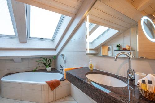 Koupelna v ubytování Boutique Hotel Angerer