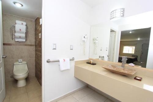 Koupelna v ubytování Hotel 5 inn