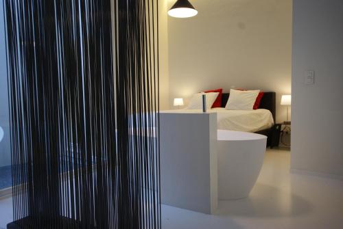 Posezení v ubytování Leopold5 Luxe-Design Apartment