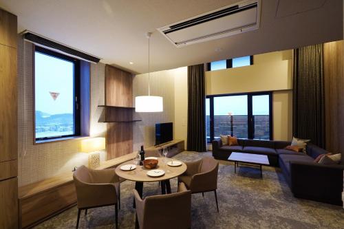 Χώρος καθιστικού στο Winery Hotel and Condominium HITOHANA