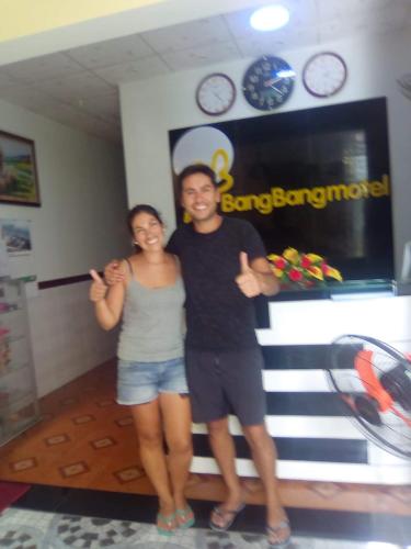 a man and a woman posing for a picture at BangBang Motel in Can Tho