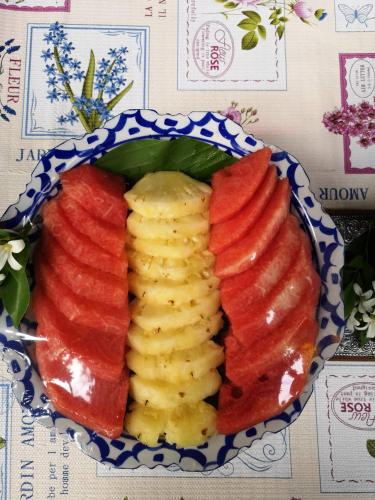 ホームステイの敷地内または近くでの食事または食べ物