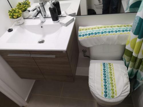 Koupelna v ubytování Departamento Vista Herradura