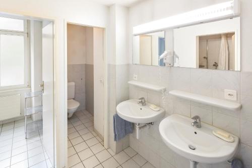 Vonios kambarys apgyvendinimo įstaigoje Residence zur Musegg